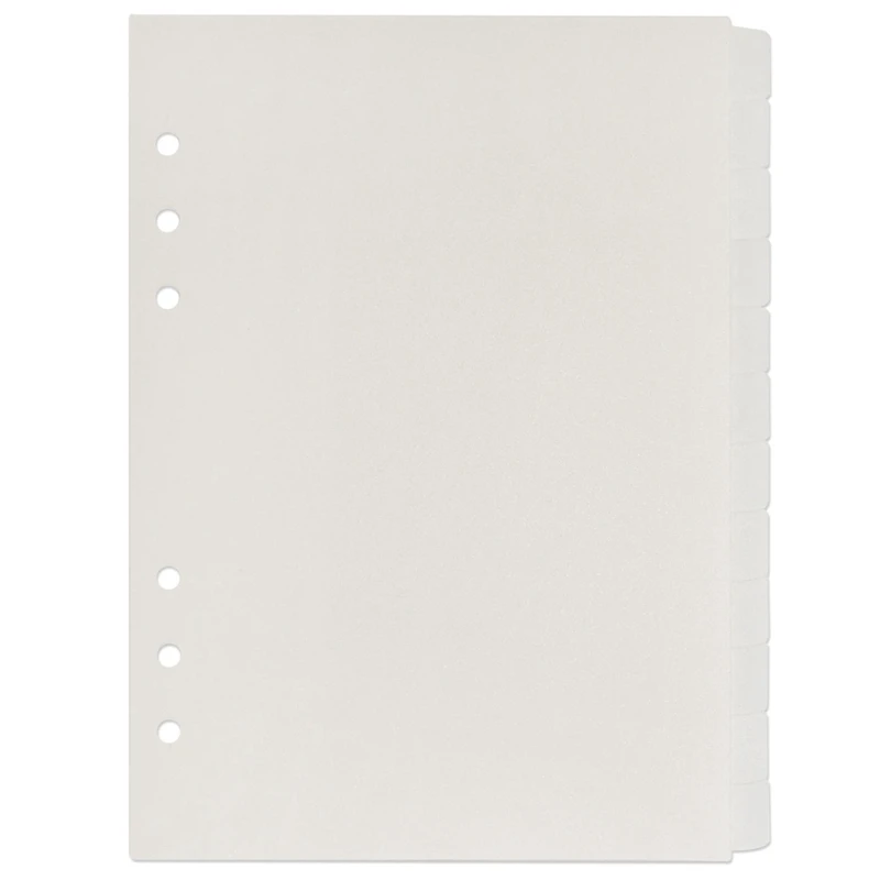 

Creative Translucent 6-Hole Binder Divider Page the Planner Can Insert 12 Pages of PP A6 Divider Line Hand Account