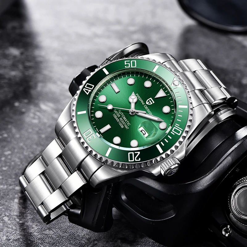 Часы Pagani Design Мужские механические автоматические с сапфировым стеклом 100