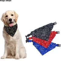 adjustable dog bandanas hip hop scarf cotton plaid washablebow ties collar cat scarf pet accessories kerchief