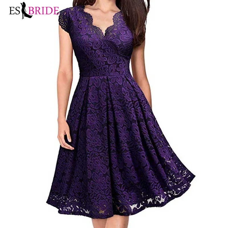 Красные сексуальные короткие вечерние платья с v-образным вырезом элегантное