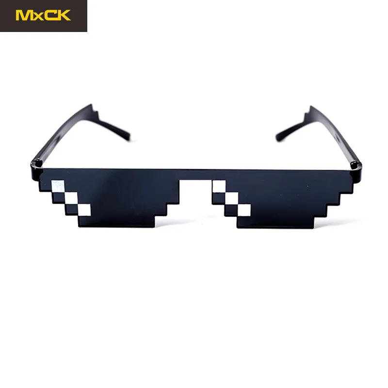 MxCK Брендовые очки свободного стиля мозаика 8 бит MLG Pixelated солнцезащитные для