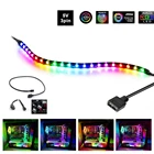 Адресная Радужная цифровая светодиодная лента для ПК, 5 В, 3 контакта, ARGB Header, ПК чехол Asus Aura Sync Gigabyte RGB Fusion MSI Mystic