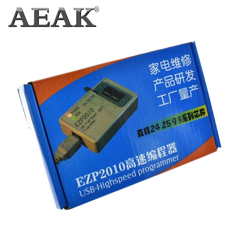 AEAK EZP2010 Высокоскоростной USB SPI программа+ зажим для проверки ИС socke Поддержка 24 25 93 EEPROM 25 Flash биос чип