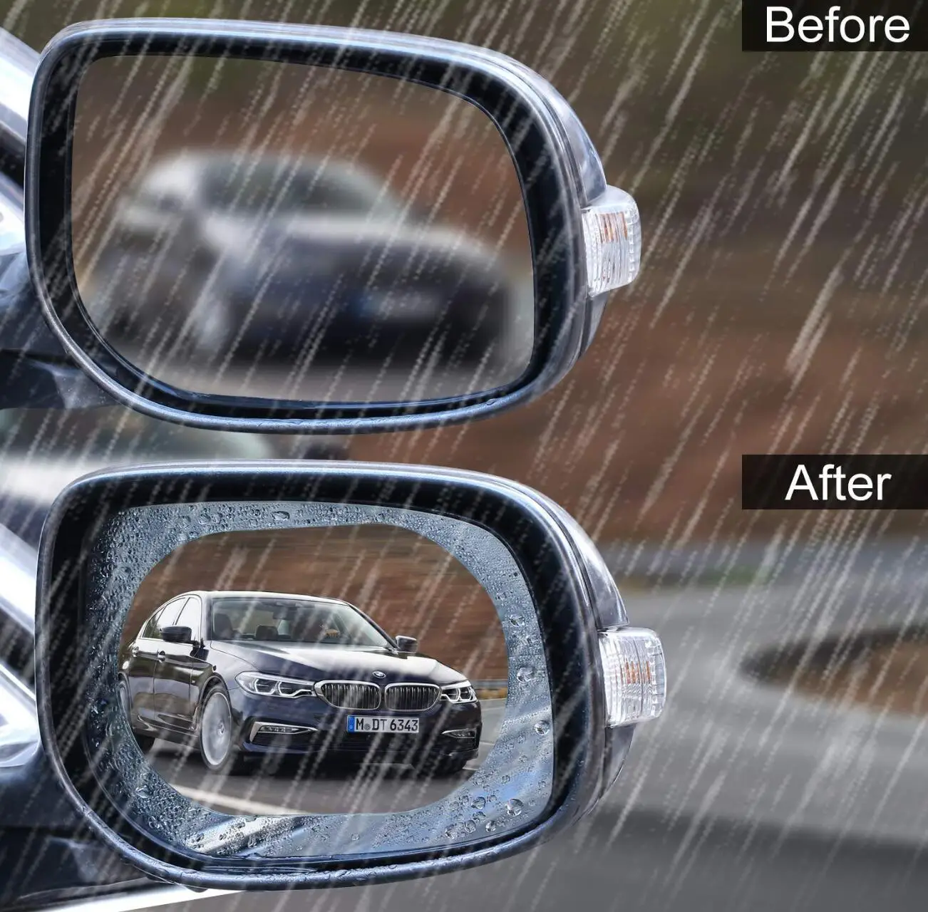 Пленка на зеркало заднего вида автомобиля анти-туман окно непромокаемое для Opel