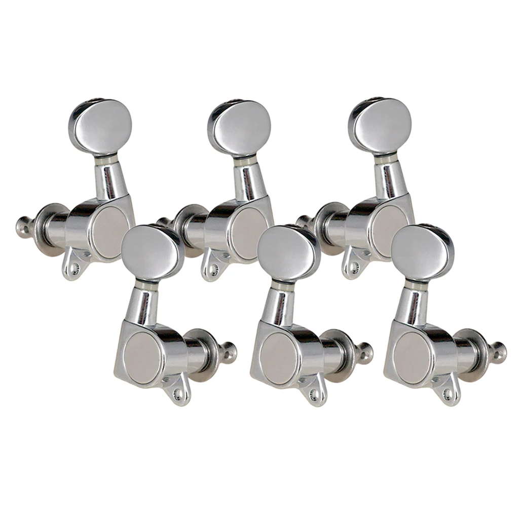 

6PCS Full Sealed Guitar Tuners Tuning Pegs for Acoustic Guitar Part 3R3L Silver