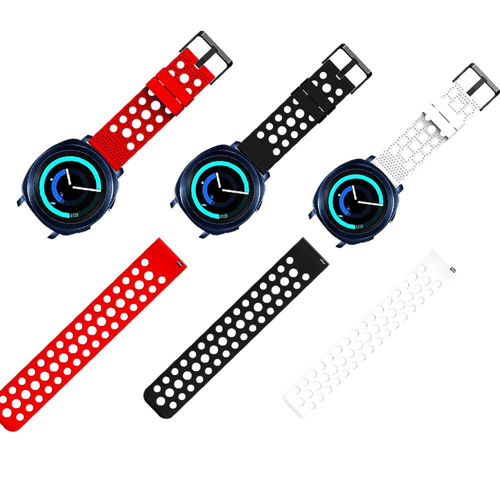 Стильные спортивные крутые браслеты Baaletc с отверстиями для Samsung Gear Sport/Garmin Vivoactive