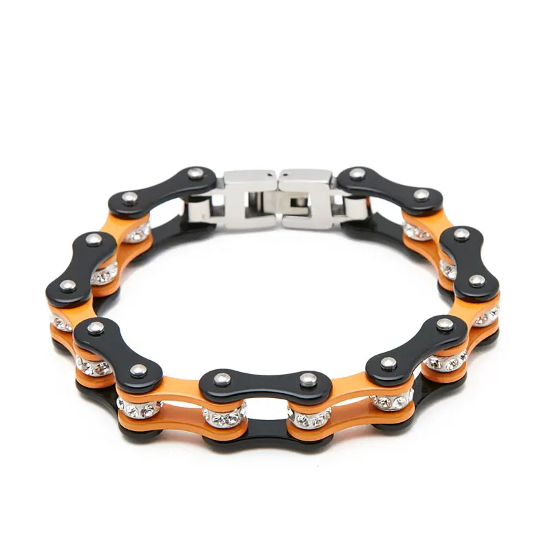 Модные байкерские браслеты унисекс ювелирные изделия браслет цепочка из