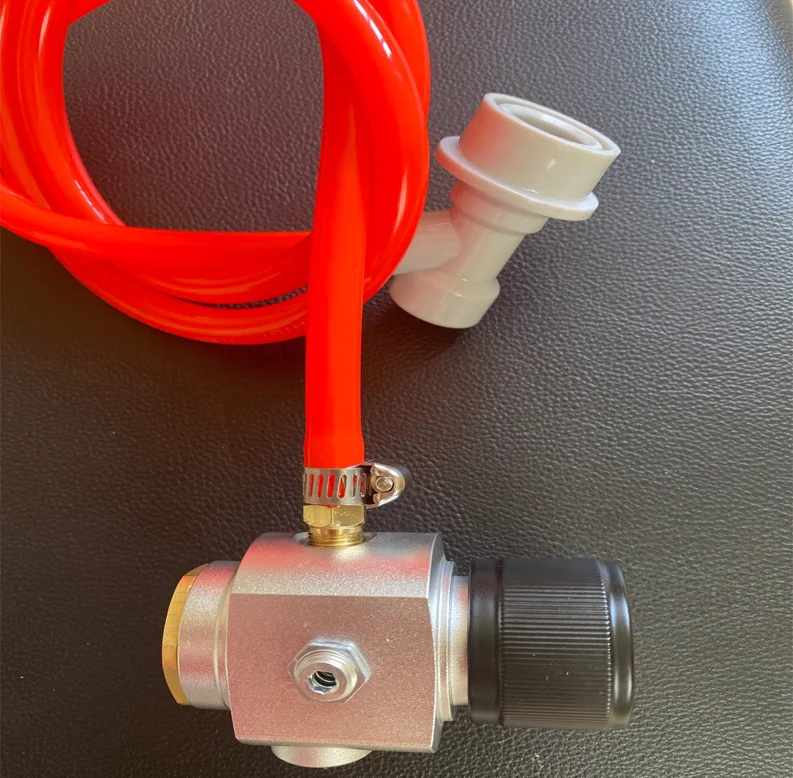 Home Beer Gas Line Assembly 5/16" PVC Carbonation Hose 0-90psi Co2 Regulator With Ball Lock&ampClamps For Bottle | Дом и сад