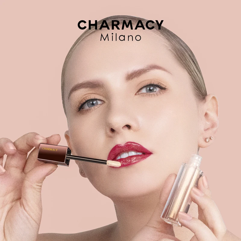 Хамелеоновый двойной хромовый блеск CHARMACY жидкий для губ увеличивающий