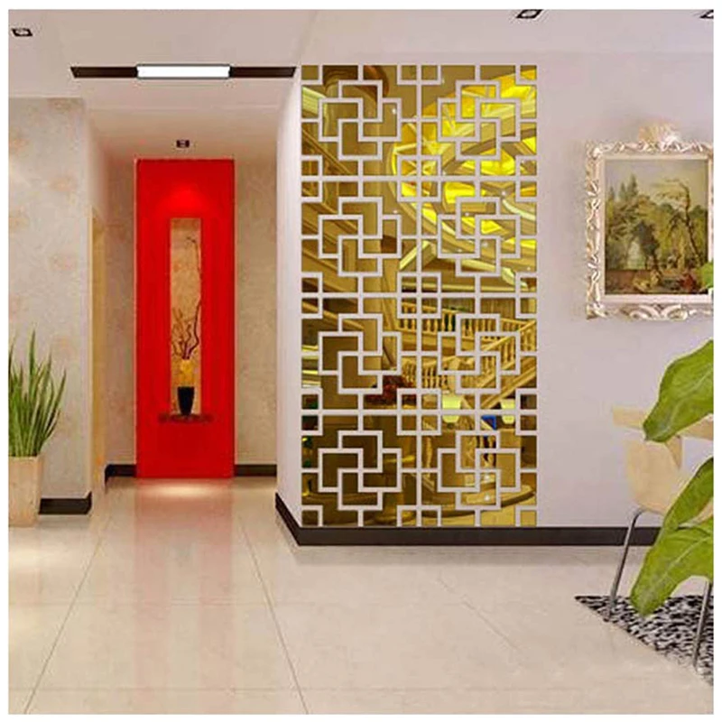 Акриловые 3D наклейки на стену для гостиной задник телевизора сделай сам