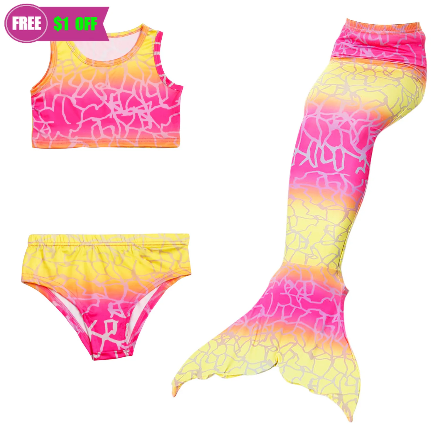 

Костюмы на Хэллоуин, комплект из 3 предметов для маленьких девочек на день рождения, подарок на праздник костюм Русалочки для девочки «хвост...