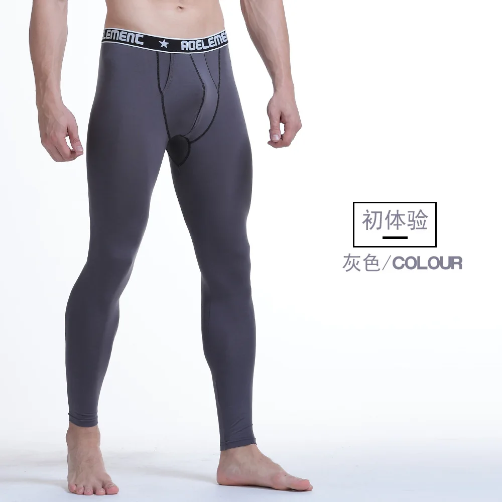 Man Long Johns Winter Thermal Underwear with Penis Pouch 2 In 1 Boxers Sexy Lingerie Warm Leggings Heated Cloth Cold Weather New