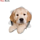 Three Ratels 1063, 3D наклейка в виде Золотой марионетки, для окон, стен, багажа, скейтборда, мотоцикла, ноутбука, детской комнаты