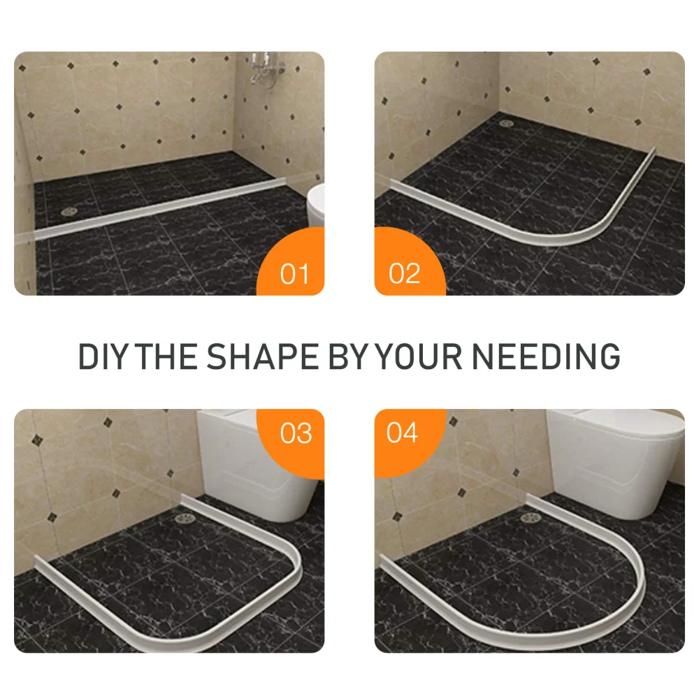 

1pc Waterproof Strip for Wet and Dry Separation Shower Barrier Water Stopper
