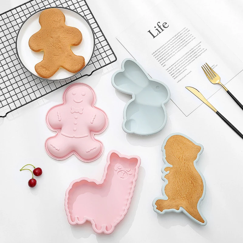 

Cartoon Rainbow Silicone Cake Mold Baking Layered Chiffon Baking Pan Cut Free High Temperature Baking 6 Inch S9C1748