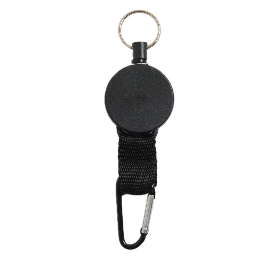 

Retractable Key Chain Badge Holder Steel Ring Belt Hook Carabiner