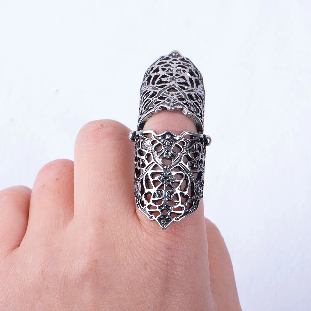 Панк палец армированное кольцо 2021 Новое поступление Винтаж уникальный с