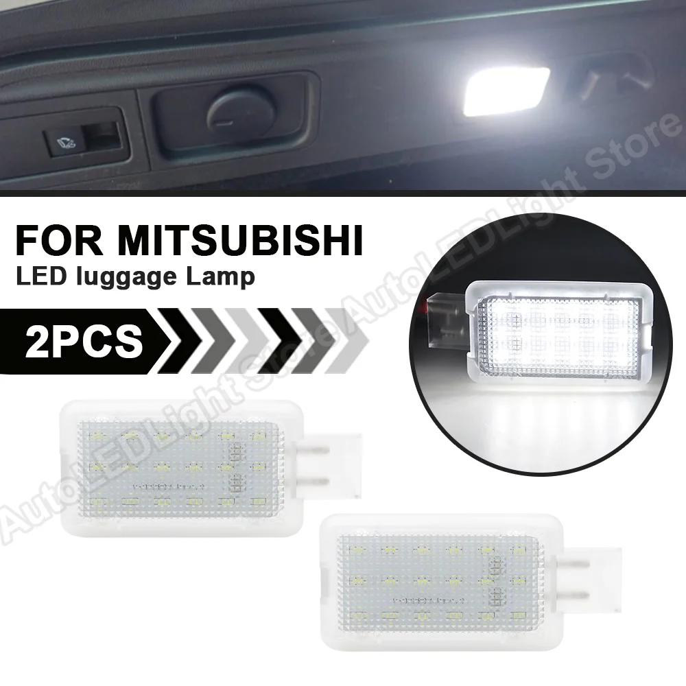 

2Pcs For Mitsubishi ASX Car Interior LED Luggage Compartment Trunk Cargo Lamp Light White Light