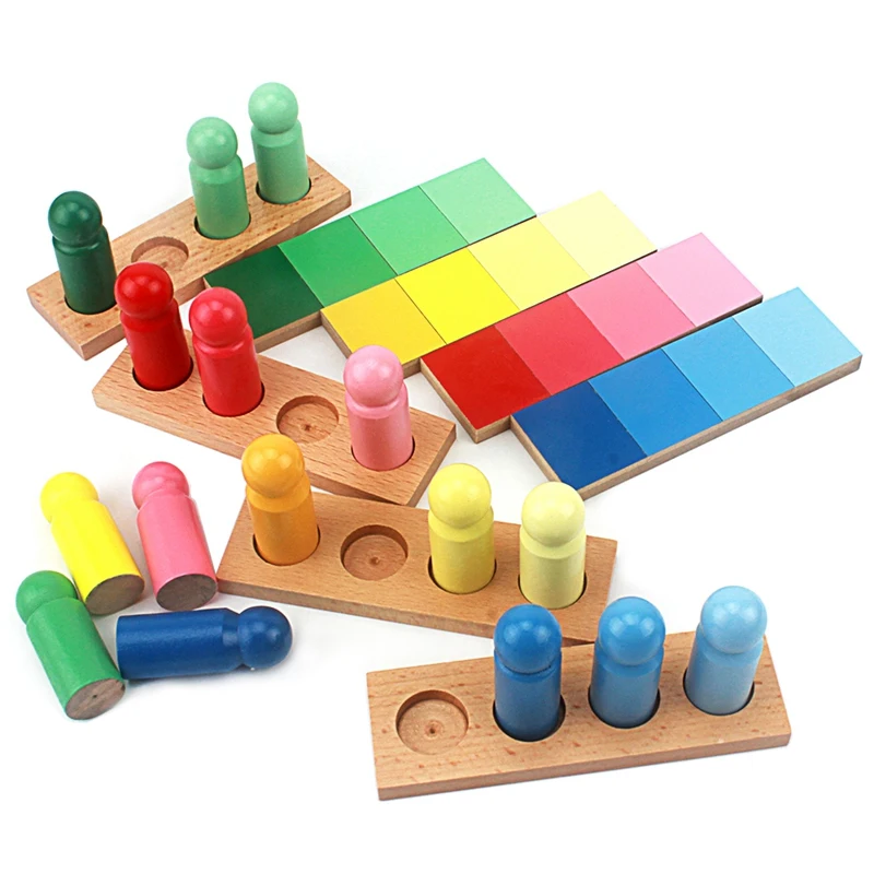 วัสดุ Montessori ของเล่นเด็ก Montessori การจับคู่สีสี Resemblance Sorting วัยเด็กเด็กก่อนวัยเรียนของเล่นเพื่อการศึก...