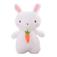 rabbit plush toys with carrots around their necks cute little rabbit little white rabbit doll