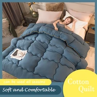 light comfortable duvet home warm quilt all season bed blanket soft cotton microfiber winter quilt hypoallergenic skin friendly