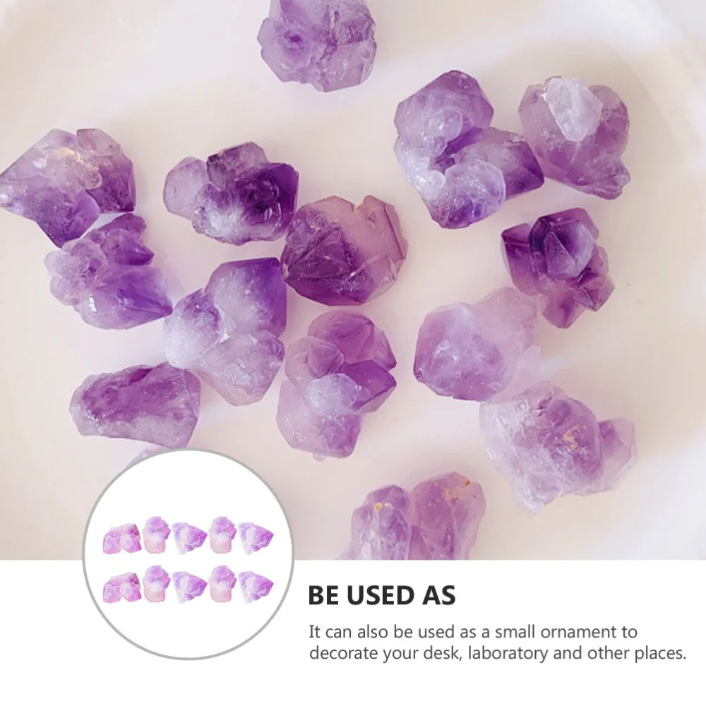

100g Amethyst Flower Stone Crystal Stone Gravel Crystal Decoration (Purple)
