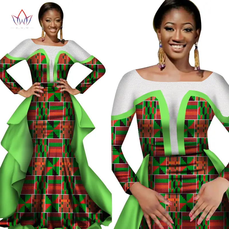 Платье Русалка женское вечернее в африканском стиле наряд для торжественных