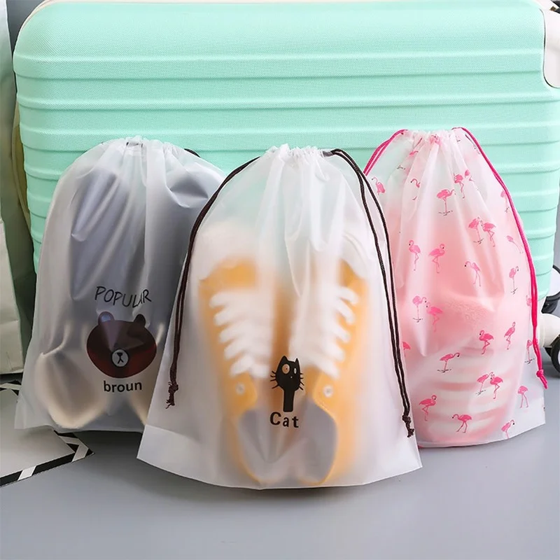 

1PC Transparent Cosmetic Bag Cute Travel Waterproof Makeup Case Bath Drawstring Organizer Toiletry Wash Beauty Kit Storage Pouch