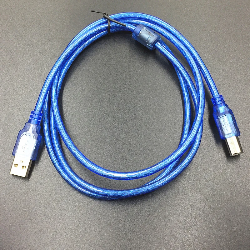 

NEW USB 2.0 Extension Print Cable 30CM 1.5M 3M 5M 10M OHFC Copper Transparent Blue Wholesale Extended USB Cable for Printer HDD