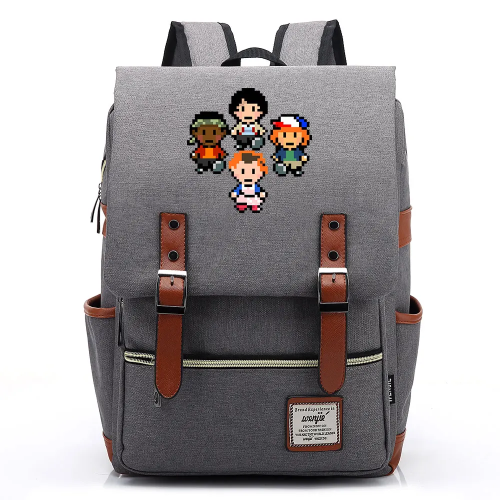 Fashion TV Series Stranger Things Demogorgon Buckle Children School bag Teenagers Student Schoolbags Women Bagpack Men Backpack | Багаж и