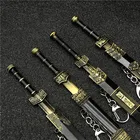 Праздничный подарок, модель древнего императора Цинь Шихуан, брелок для ключей китайского кунг-фу, модель Святого меча из аниме, брелок для ключей