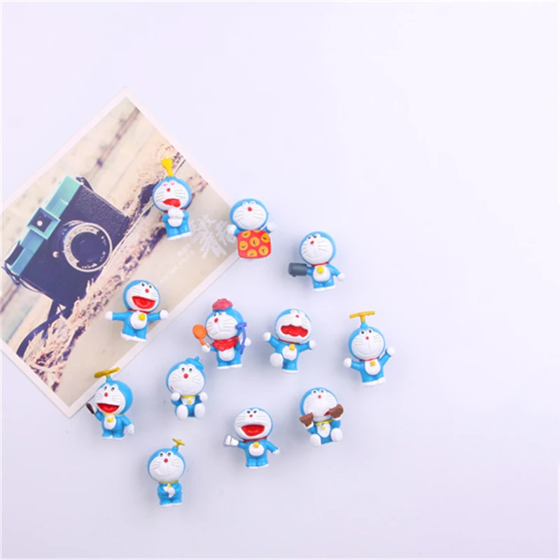 4 шт./лот милый набор из серии Doraemon 3D магнит на холодильник креативный мультяшный
