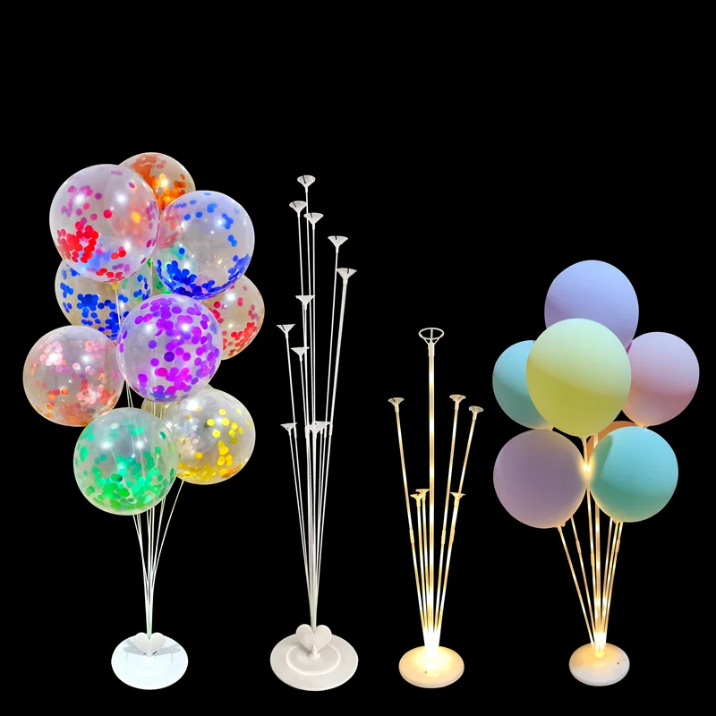 

11/13Tubes Balloon Stand Holder Column Confetti Balloons Happy Birthday Ballon Kids Baby Shower Wedding Party Decoration