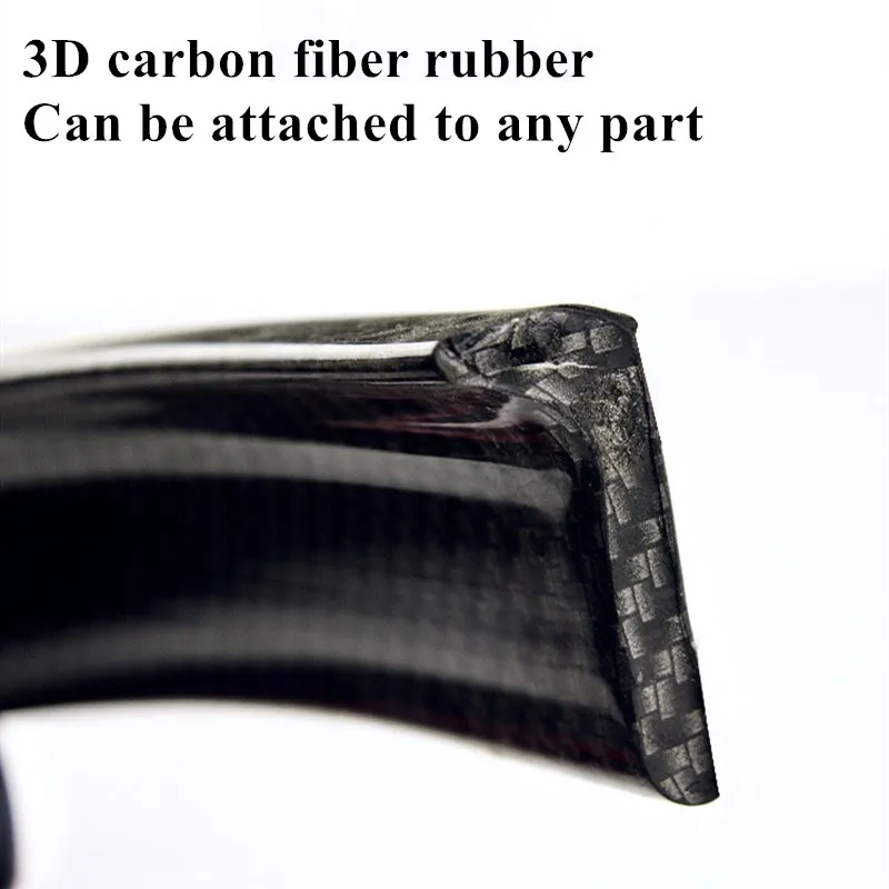 3D Спойлеры из углеродного волокна для стайлинга автомобиля 1 5 м спойлер