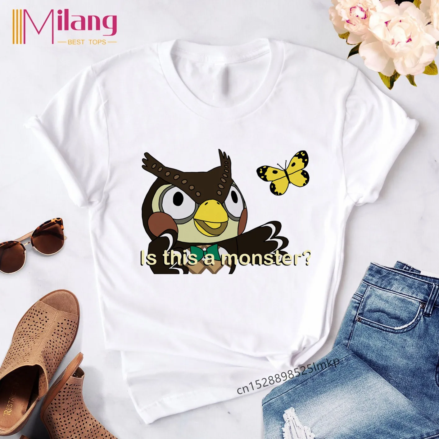 Футболка женская в японском стиле с изображением перекрестных животных из