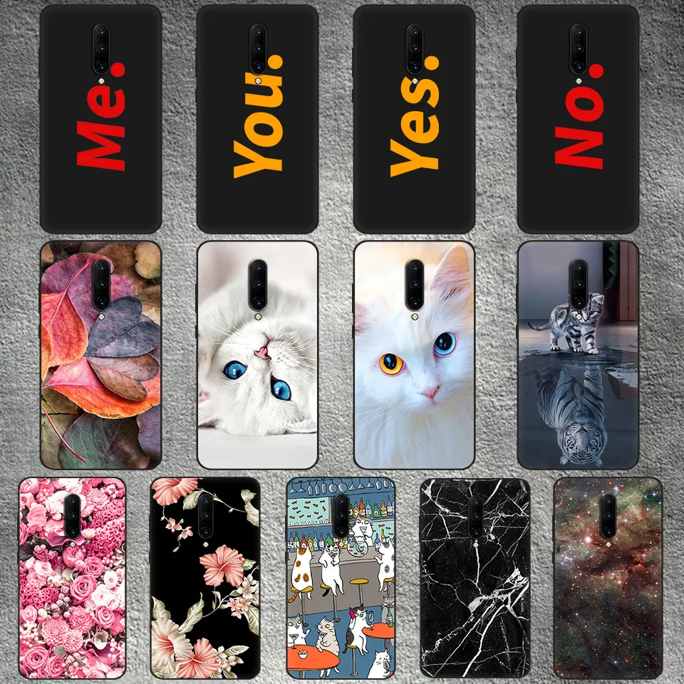 Чехол для телефона OnePlus 7 Pro тонкий гибкий ТПУ чехол Funda 1 + 6 T силиконовая задняя