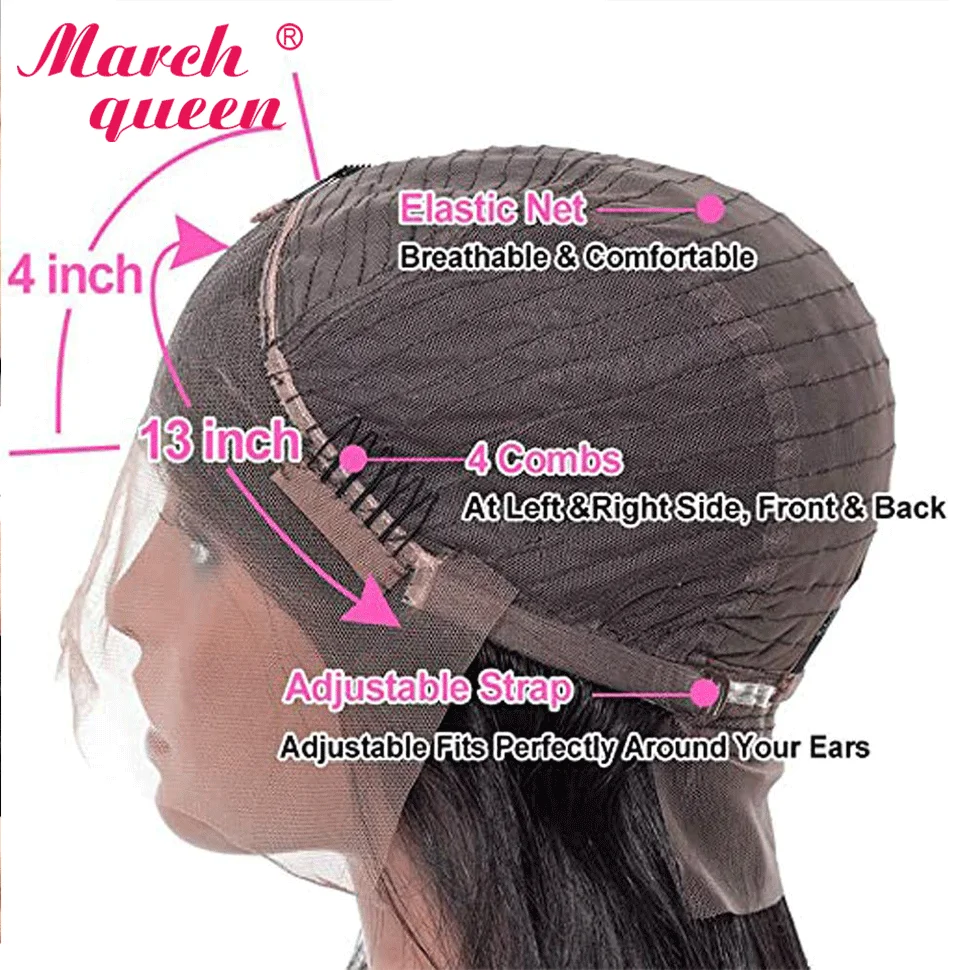 

Body Wave Lace Front Wig 30 Inch Human Hair for Black Women Pre Plucked With Baby Hair Brazilian Remy 13x4 Hd Lace Frontal Wigs