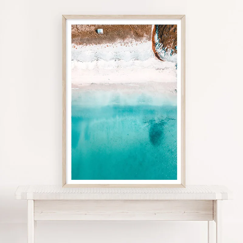 Морской пейзаж настенный плакат морской океан холст печать скандинавский