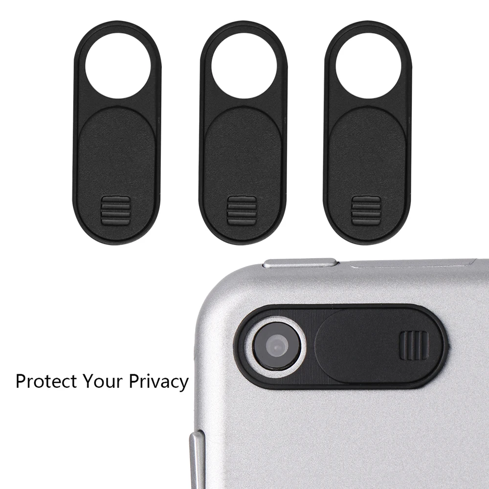 

3PCS Plastic Camera Cover for IPhone PC Laptops Mobile Phone Lens Privacy Sticker WebCam Cover Shutter Magnet Slider