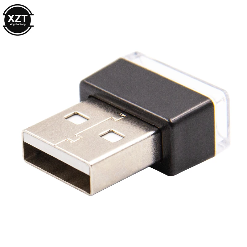 Светодиодный мини светильник для автомобиля с USB атмосферный декоративный