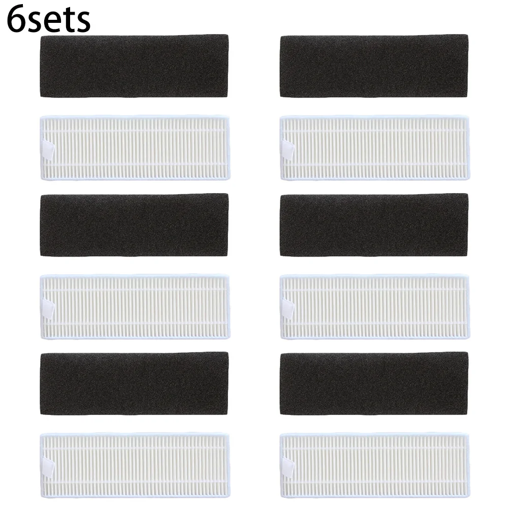 

6 Sets Filter Sponge For Silvercrest SSR1 Robot Vacuum Cleaner Accessories