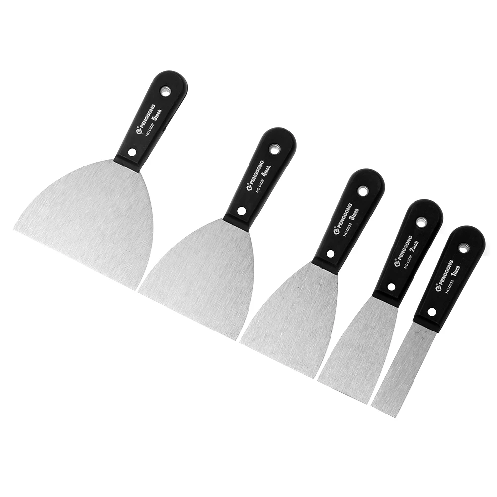 

Stainless Steel Putty Knife Filling Spatula Wallpaper Stripper Wood Handle Paint Tool Plaster Shovel Construction Tool 1/2/3/4/5