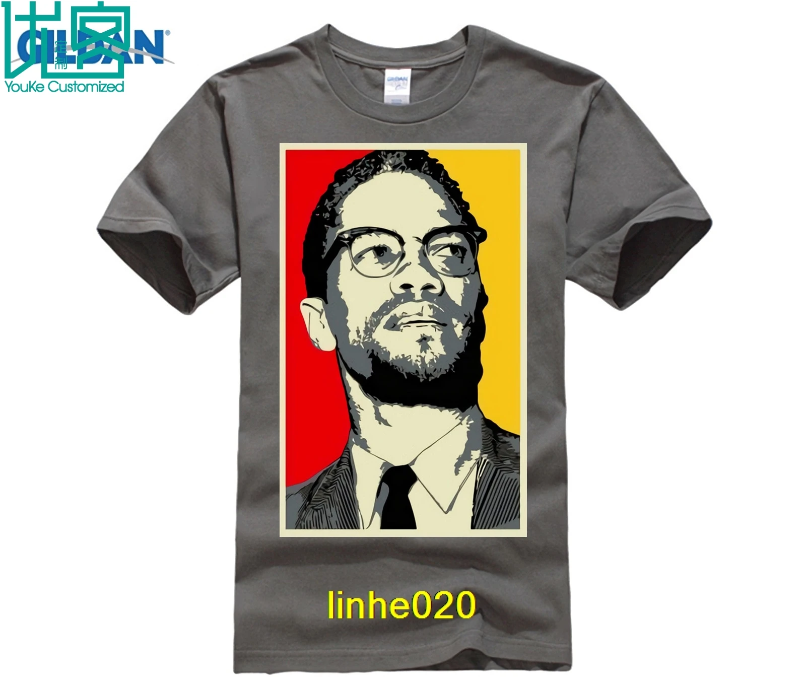 Летняя футболка с короткими рукавами надписью Remember the hero The theme Malcolm X Seek a