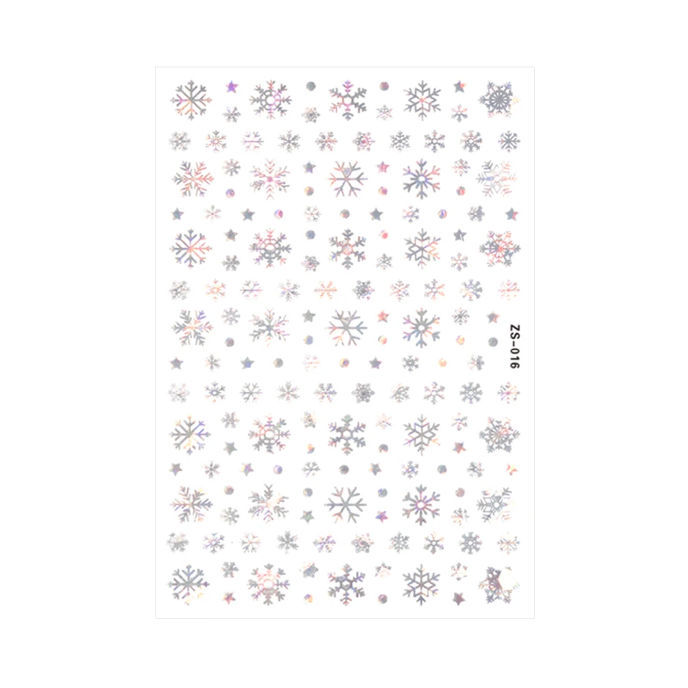 1Pcs Nail Stickers for Christmas Self-Adhesive Decals Water Transfer DIY Tools Art Manicure Decorations Women Kids | Красота и