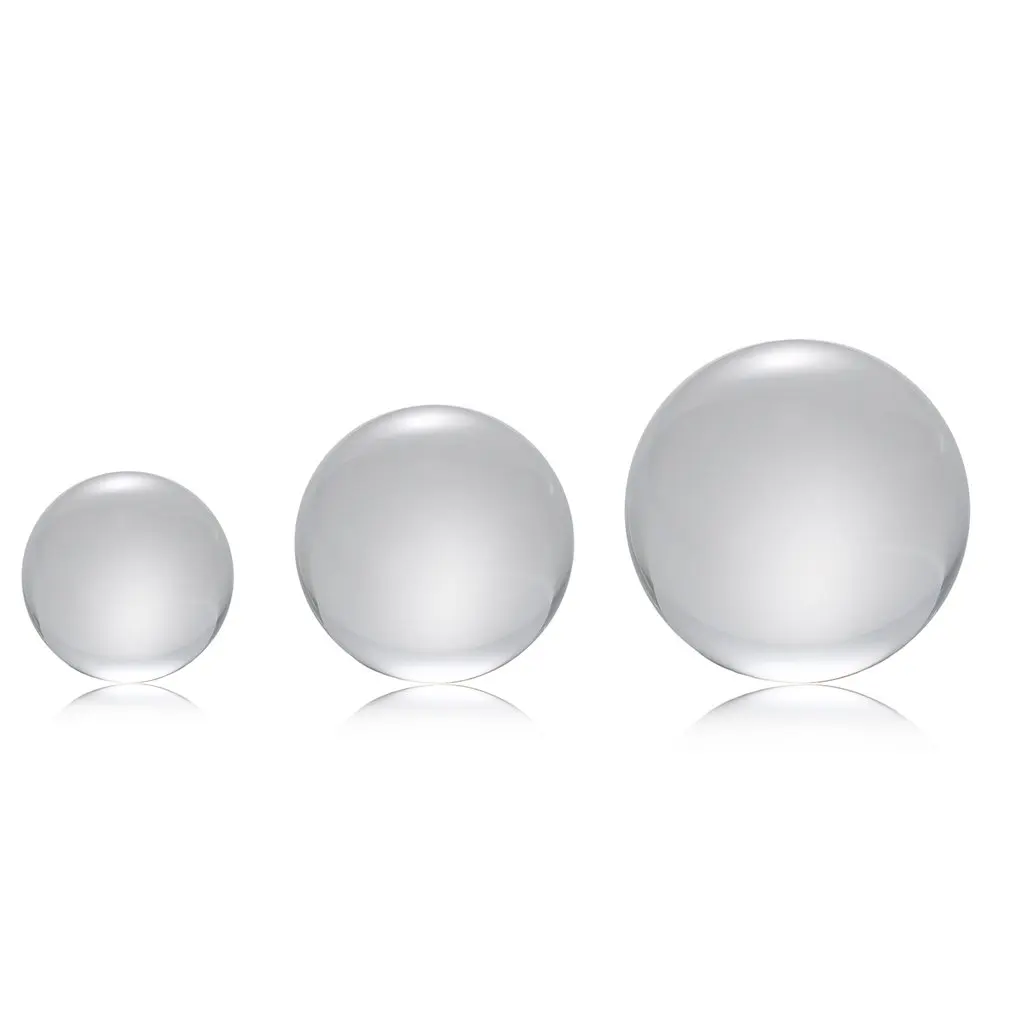

50mm/80mm/100mm Crystal Ball Quartz Glass Transparent Ball Spheres Feng Shui Glass Ball Miniatures Photography Ornaments Gift