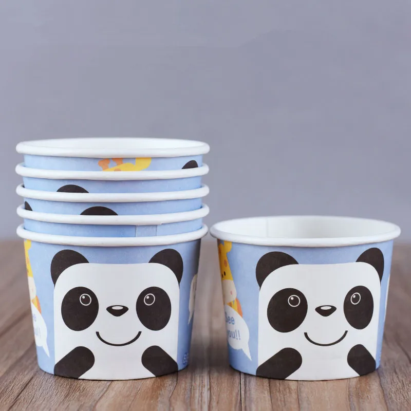 50 шт Высокое качество 120 мл Мороженое Для Изготовления Бумажных мисок ребенок