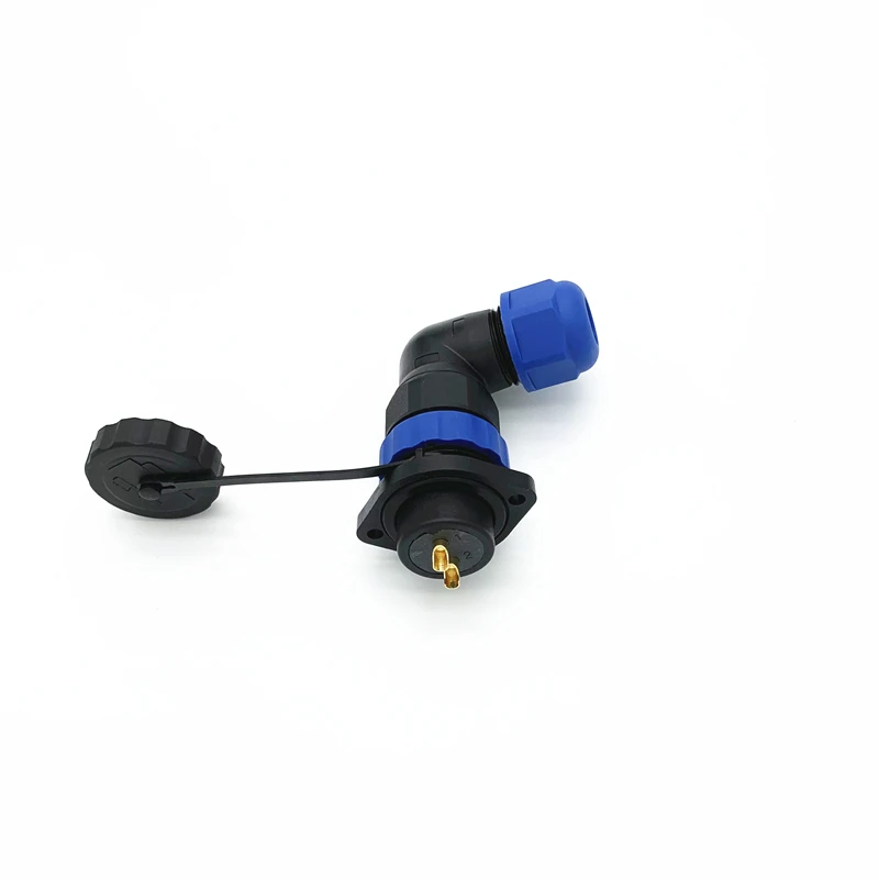 IP68 SP20 авиации розетка промышленная кабель фланцевые соединители L Тип Водонепроницаемый разъем 1/2/3/4/5/6/7/9/10/12/14 Pin-код