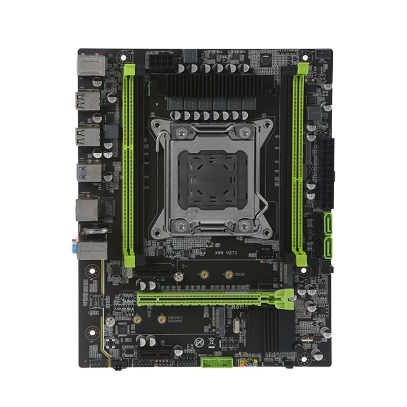 

x99 Computer Motherboard CPU Socket LGA 2011-3 USB 3.0 Slots DDR4 Memory Slot NVME M.2 SATA 3.0 for XEON E5 V3 V4