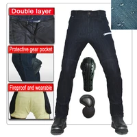 2021 hot motorcycle jeans mens motor cross country outdoor riding jeans with lengthen protective equipment knee pads