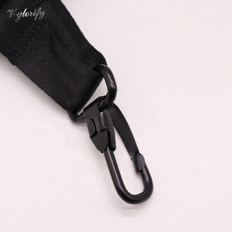 

Saxophone strap leather belt black adjustable universal double shoulder leather belt